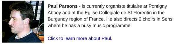 Paul Parsons, organist