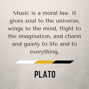 Music is a moral law. 