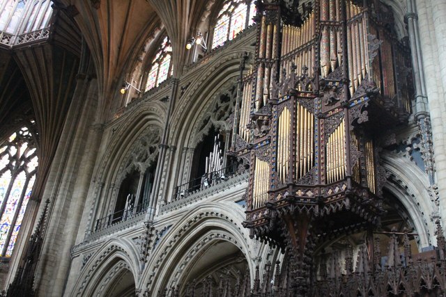 Ely Cathedral - Pipe Organ case
