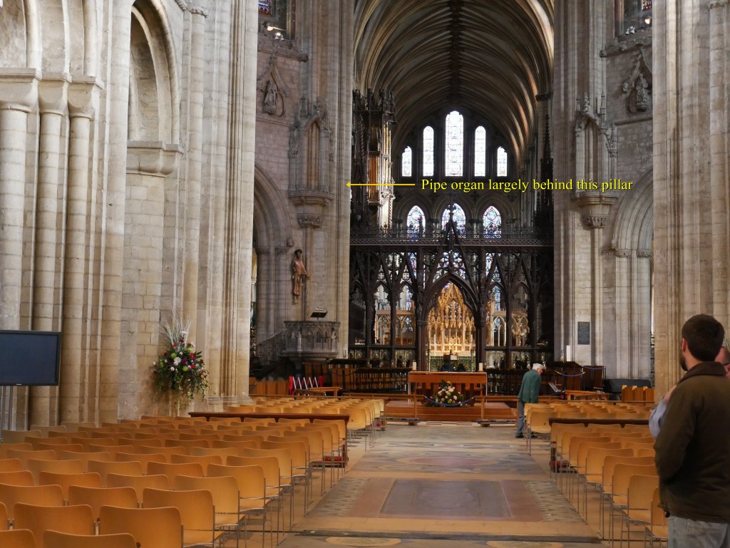 View up nave
