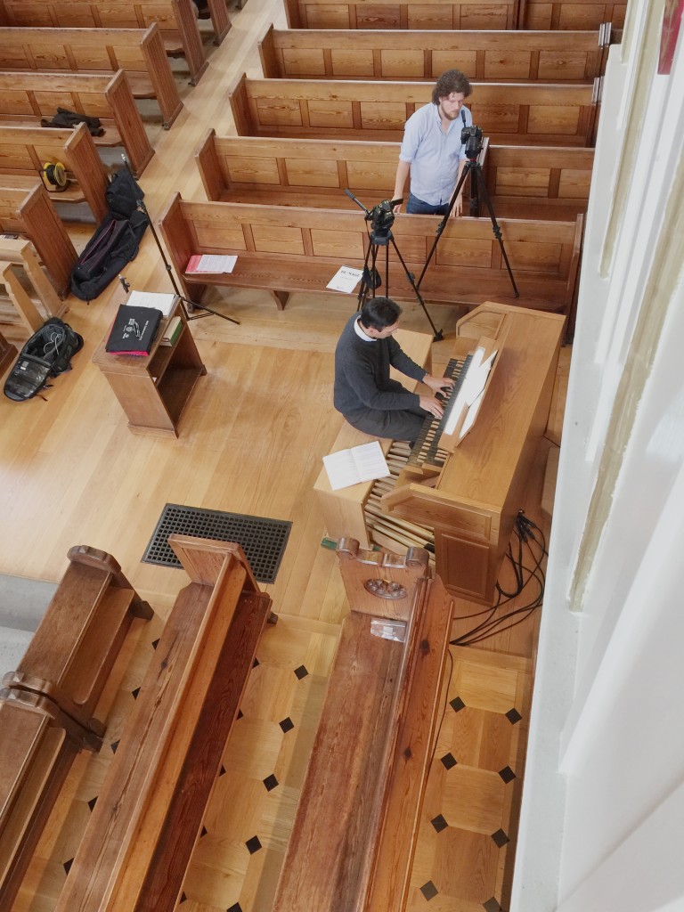 Jonathan at the console cameras in place