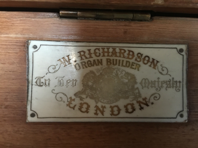 Wappenham Organ label