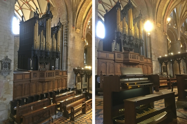 Tewkesbury Abbey - Pipe Organ and Viscount Organ