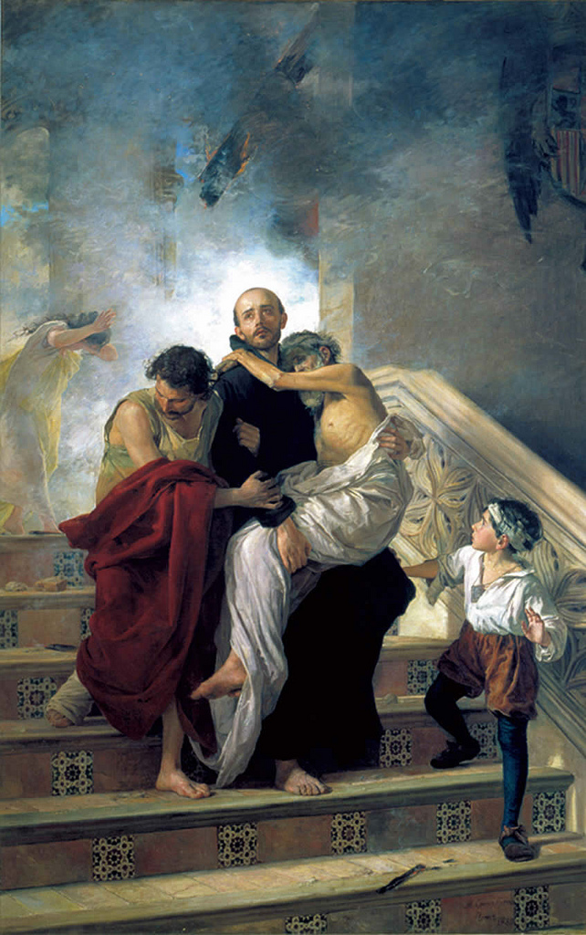 St John of God saving the sick. (Manuel Gómez-Moreno González c. 1880)