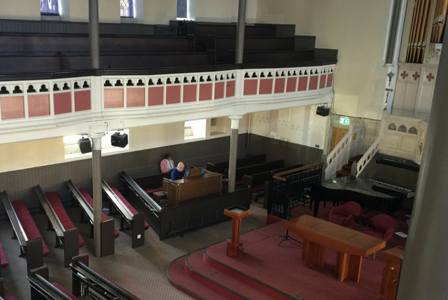 Crescent Church - Joseph preparing for concert