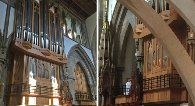 Llandaff Cathedral - North and South organ case
