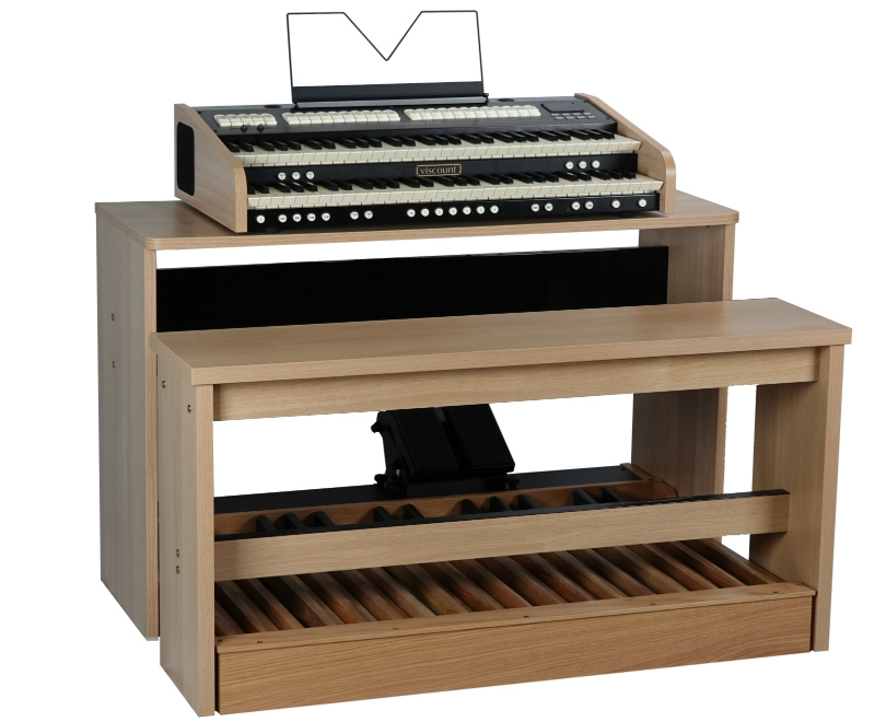 Cantorum Duo with pedal board and bench