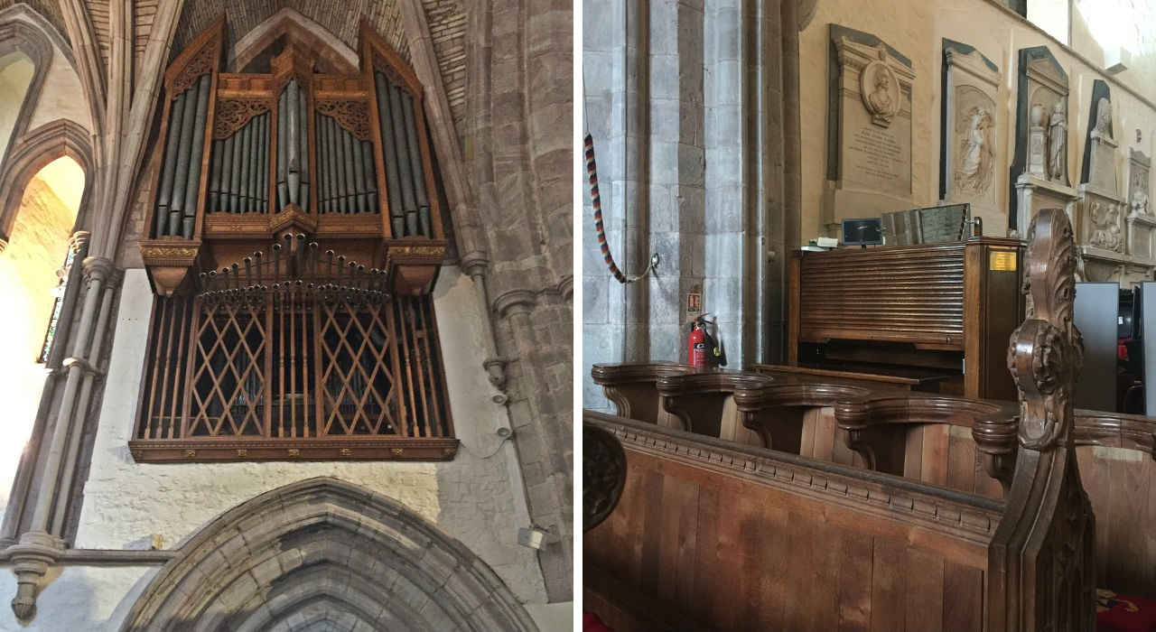 Brecon Cathedral Pipe Organ Case and Console