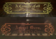 Margam Abbey Organ Cavaille-Coll label plate