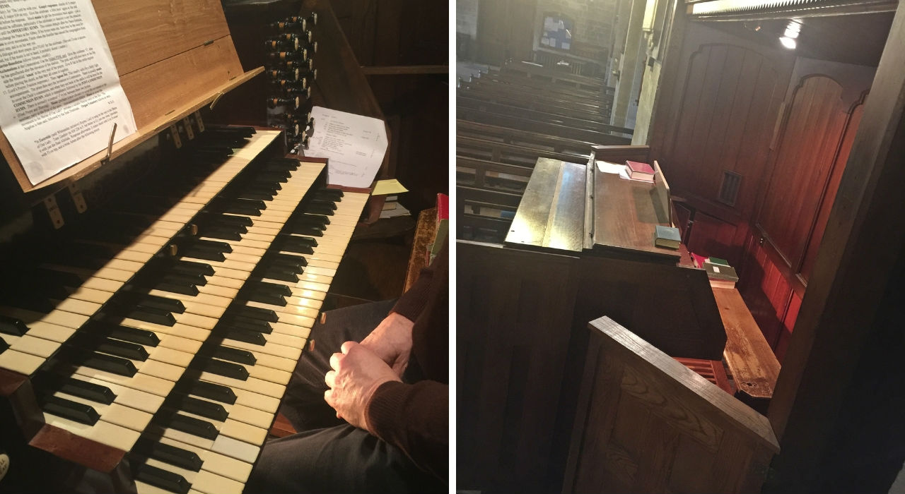 Margam Abbey Organ Console