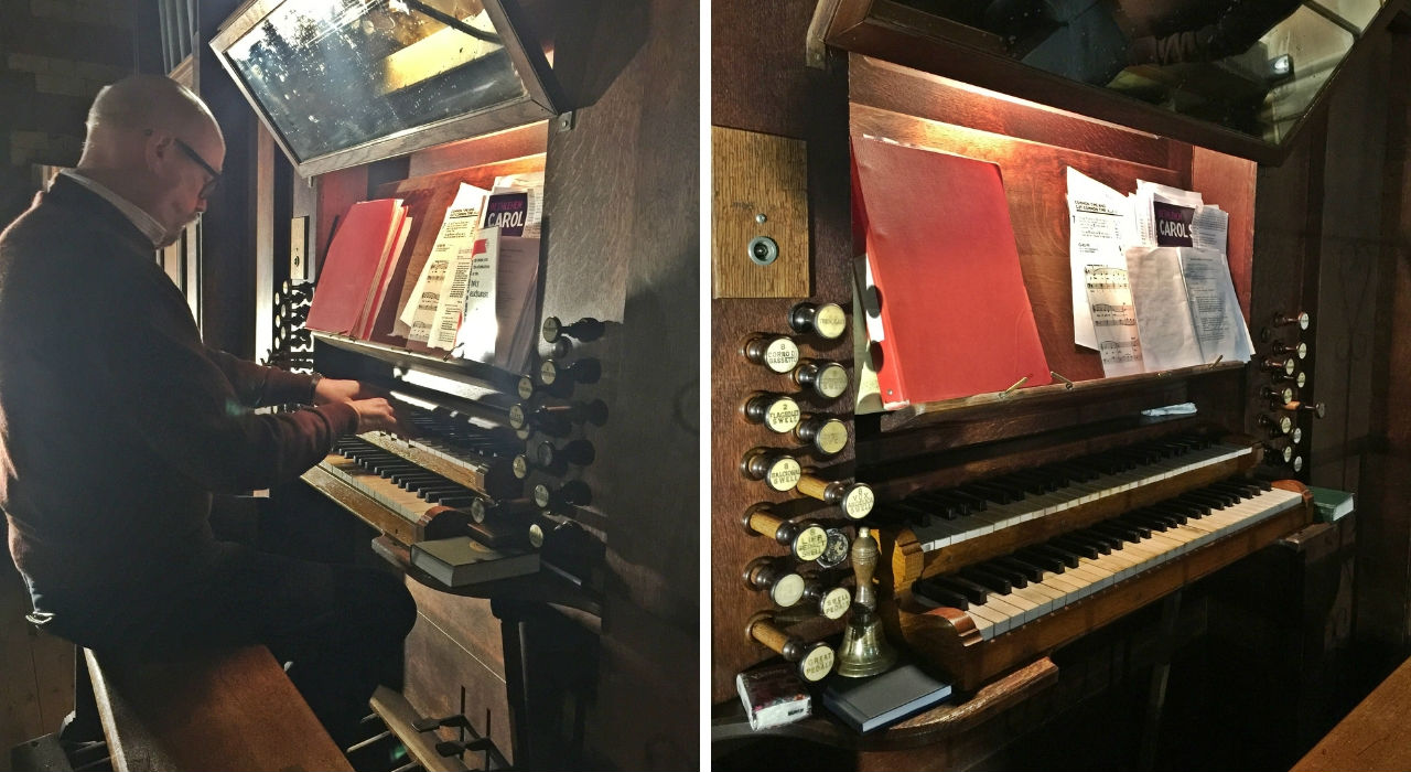 St Peter's Pentre Organ Console