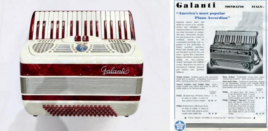 Galanti Accordion and Poster - Piano Accordion