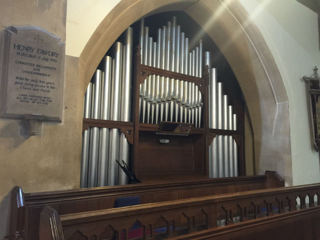 St Martin Church Bladon Pipe organ