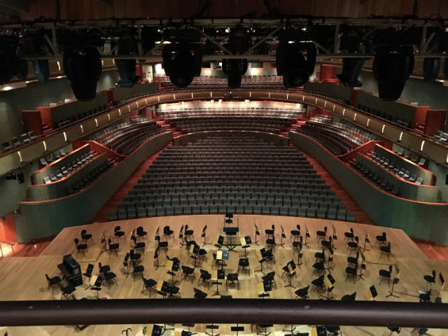 The auditorium from the organ gallery