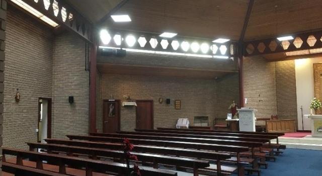 Organ speaker location in St Joseph's Church in Darlaston