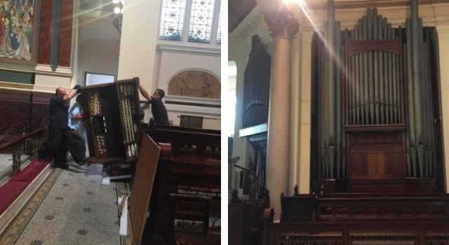 New and old organ St Mary and St John The Divine Balham