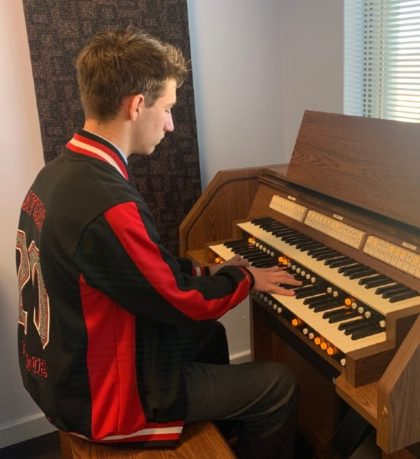 A practice organ for Prendiville Catholic College in Australia