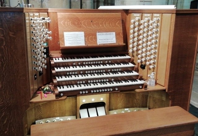 Hill Nave Organ Console