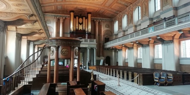 Interior of the Old Royal Naval College chapel