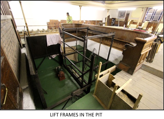 Lift frames in the pit