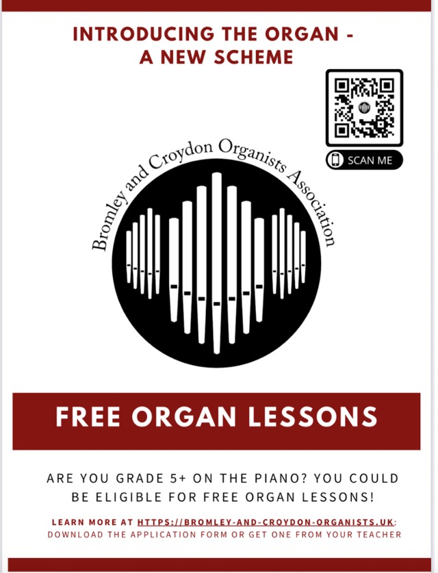 Free organ lesson scheme