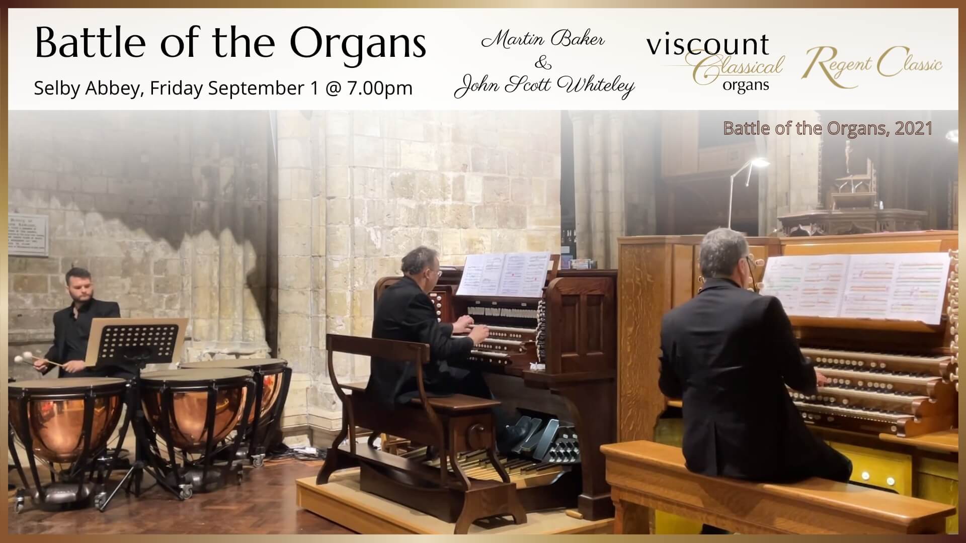 Battle of the Organs - Selby Abbey 2023 - Viscount Organs