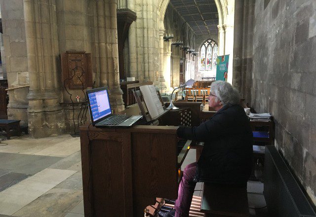 St Marys Beverley Regent 361, David Mason Voicing the organ.
