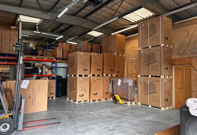 Viscount warehouse almost empty