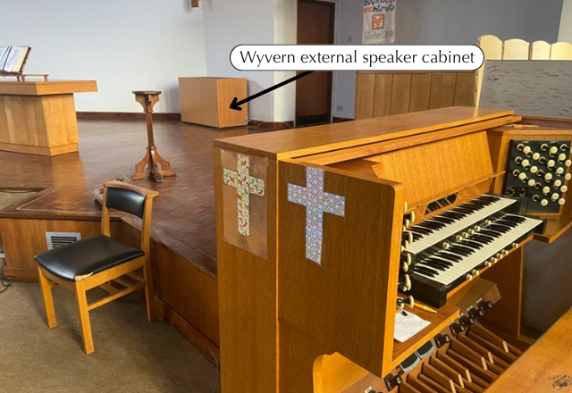Wyvern external speaker cabinet