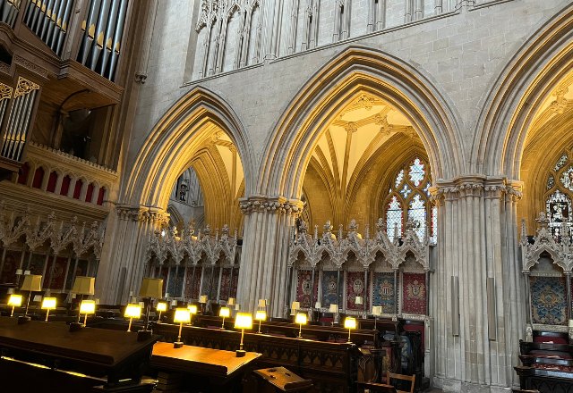 Wells Cathedral quire and pipe case