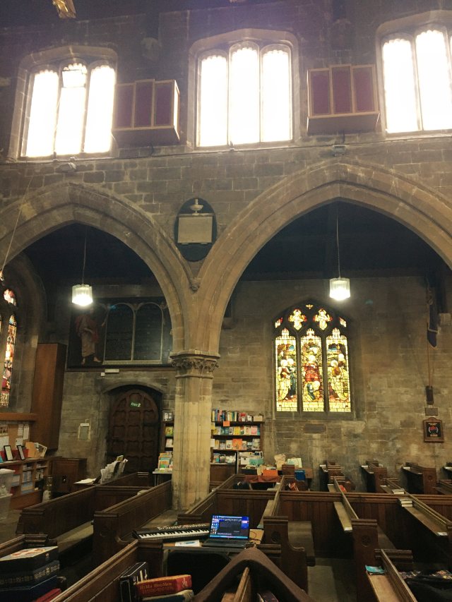 North Wall with voicing desk