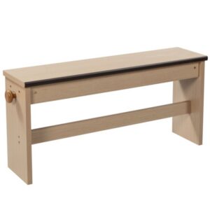 Viscount Adjustable Light Vinyl Bench - Lowered