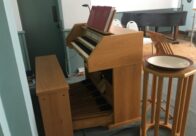 New Viscount Envoy 23-S organ console in position